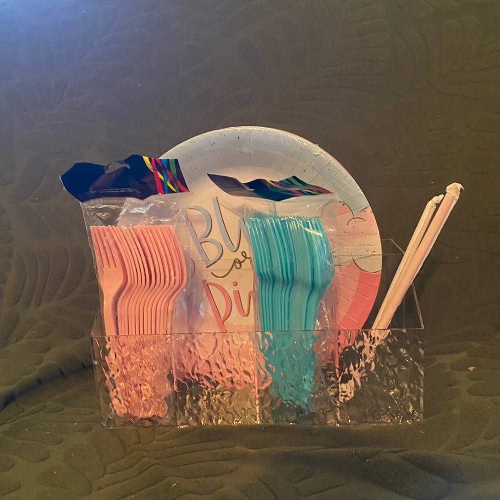 “Ice” Multi purpose Clear Acrylic Caddy